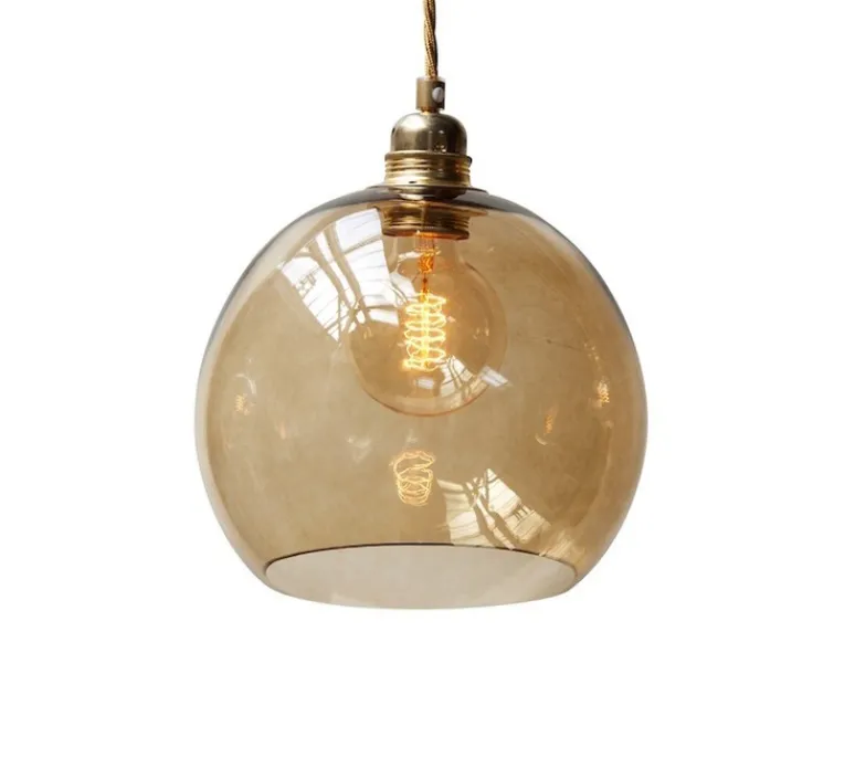 Suspension*Ebb and Flow Suspension, Rowan, fumée, Ø15,5cm - or