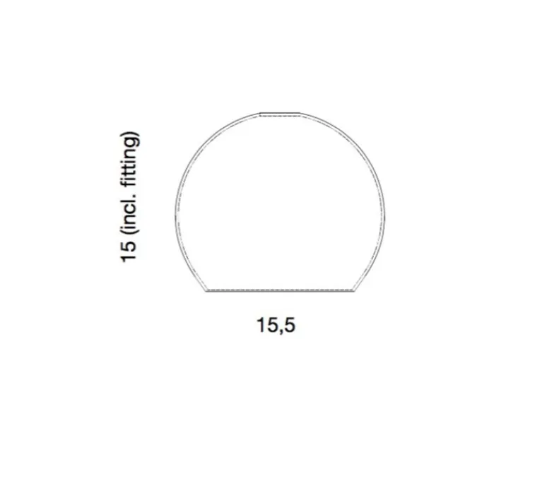 Suspension*Ebb and Flow Suspension, Rowan, fumée, Ø15,5cm - or