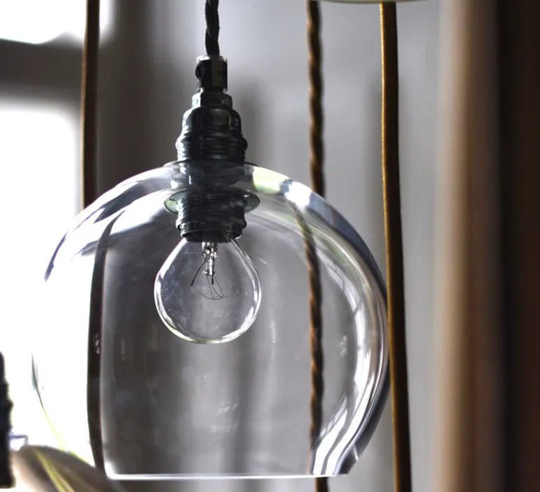 Suspension*Ebb and Flow Suspension, Rowan, , Ø15,5cm - transparent, argenté
