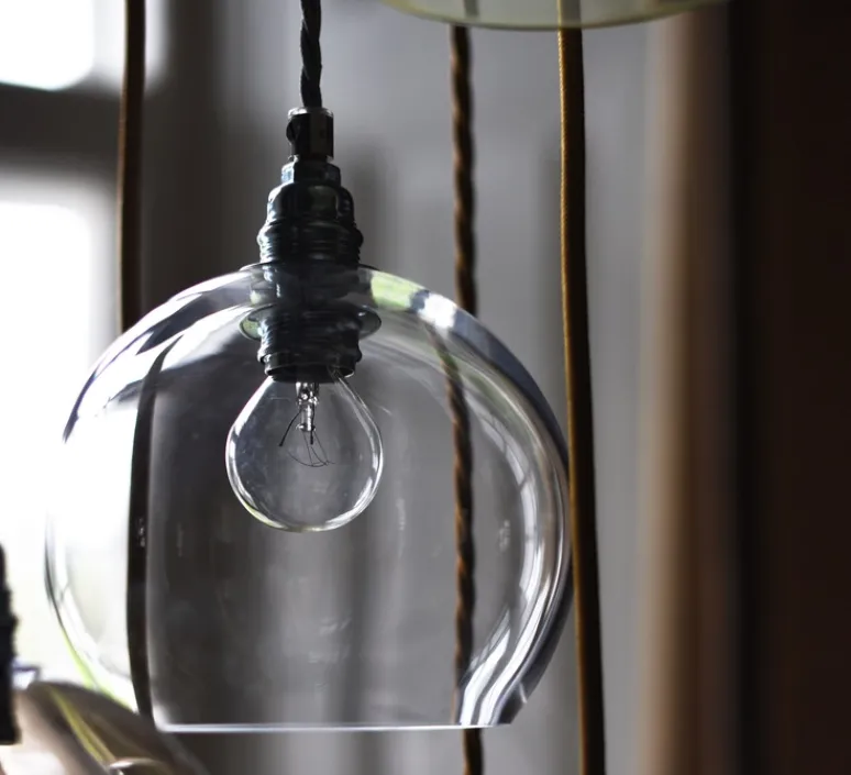 Suspension*Ebb and Flow Suspension, Rowan, , Ø15,5cm - transparent, argenté