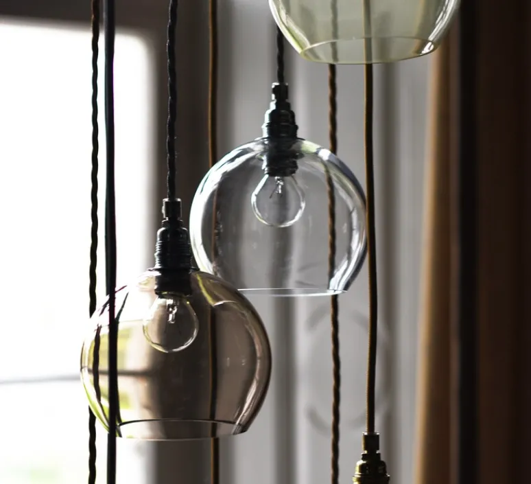 Suspension*Ebb and Flow Suspension, Rowan, , Ø15,5cm - transparent, argenté