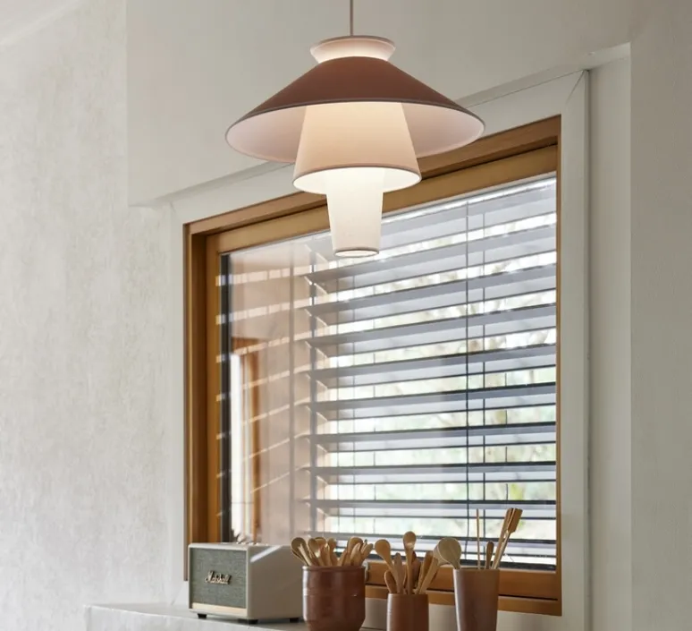 Suspension*Market Set Suspension, Ruche S, , Ø40cm, H32cm - Marshmallow