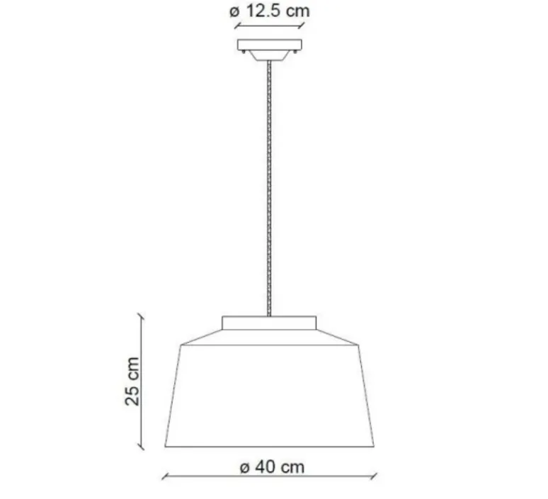Suspension*Ferroluce Suspension, 50's C2001, , Ø40cm, H25cm - bordeaux