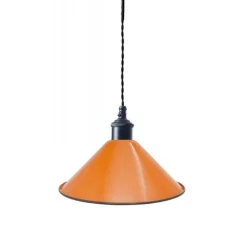 Suspension*Nexel Suspension, Saidia, , Ø26,5cm, H15cm - orange, métal noir