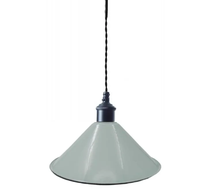 Suspension, Saidia, vert d'eau, métal noir, Ø26,5cm, H15cm - Nexel