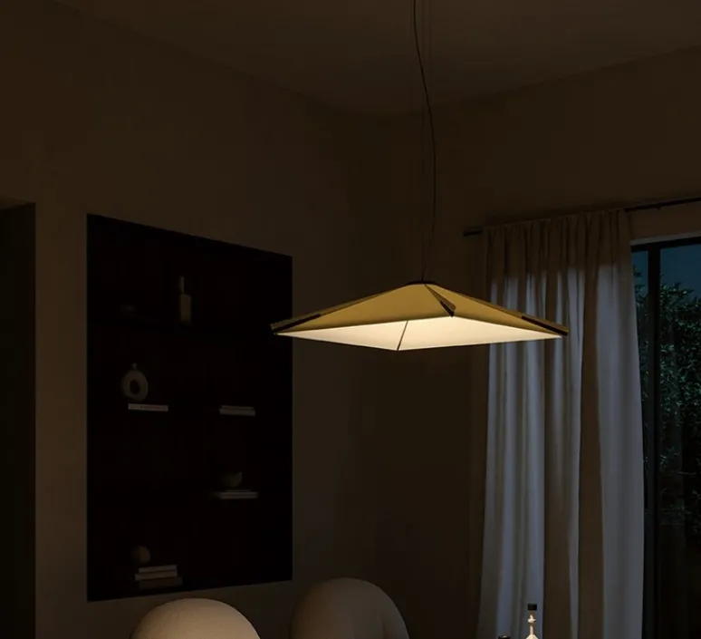 Suspension*Axolight Suspension, Salina, , IP55, LED, dim, 2500-4100K, 528 lm, L74cm, H23cm - vanille