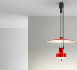 Suspension*Stilnovo Suspension, Saliscendi , , Ø63cm, H129cm - rouge