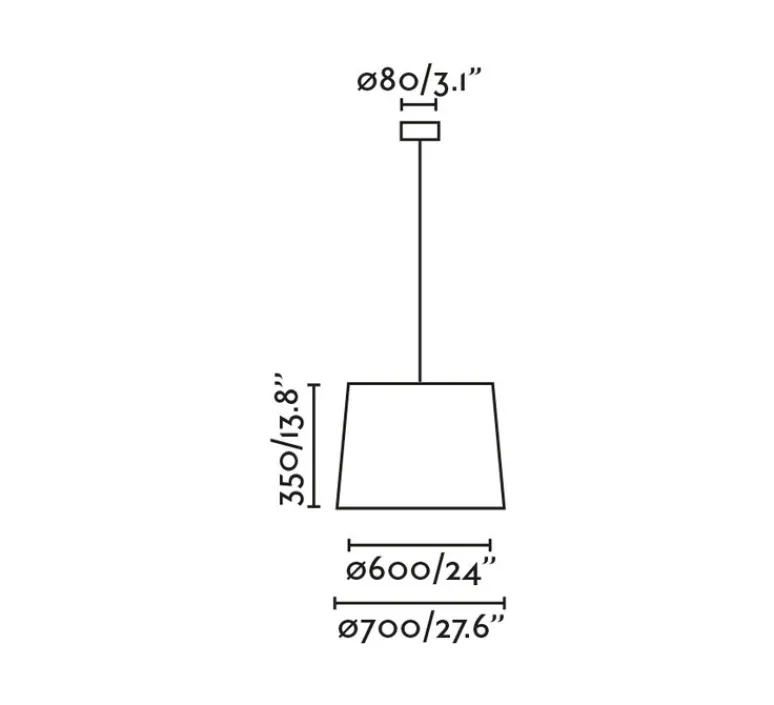 Suspension*Faro Suspension, Samba 700, , Ø70cm, H35cm - beige