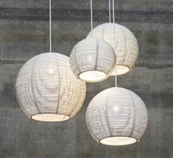 Suspension*DARK Suspension, Sangha 50, , Ø50cm, H39cm - blanc