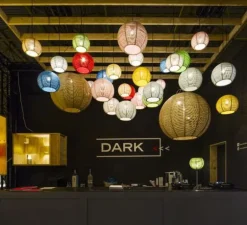 Suspension*DARK Suspension, Sangha 50, , Ø50cm, H39cm - blanc