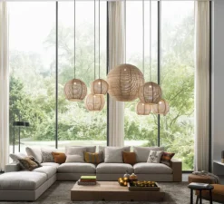 Suspension*DARK Suspension, Sangha 50, , Ø50cm, H39cm - blanc