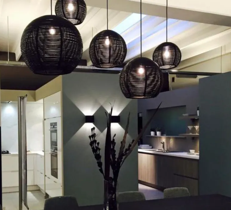 Suspension*DARK Suspension, Sangha 40, , Ø40cm, H31cm - blanc