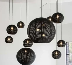 Suspension*DARK Suspension, Sangha 40, , Ø40cm, H31cm - noir