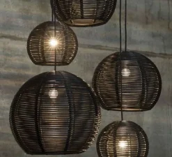 Suspension*DARK Suspension, Sangha 40, , Ø40cm, H31cm - noir