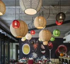 Suspension, Sangha 30, noir, Ø30cm, H22cm - Dark