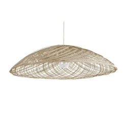 Suspension, Satelise L, rotin naturel, Ø110cm, H40cm - Forestier