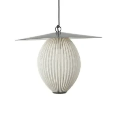 Suspension, Satellite Outdoor M, blanc mat, IP65, Ø22cm, H31cm - Gubi