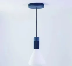 Suspension, Sati, bleu, Ø4,7cm, H9,5cm - Alucyne