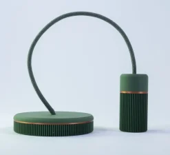Suspension, Sati Sophie Bronze, vert, Ø4,7cm, H9,5cm - Alucyne