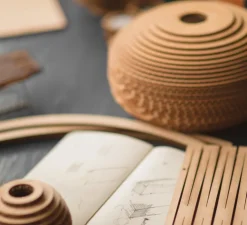 Suspension, Scraplights, Alki, marron, Ø32cm, H19cm - Graypants