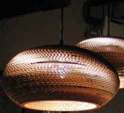 Suspension, Scraplights, Disc 16, marron, Ø43cm, H19cm - Graypants