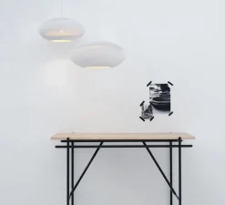 Suspension, Scraplights, Disc 24, blanc, Ø61cm, H26cm - Graypants