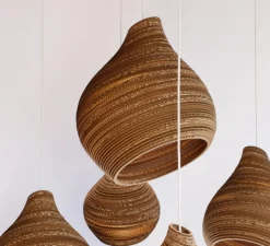 Suspension*Graypants Suspension, Scraplights, Hive 15, , LED, Ø38cm, H46cm - marron