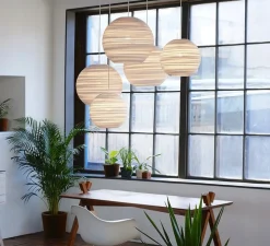 Suspension, Scraplights, Moon 10, blanc, Ø26cm, H22cm - Graypants