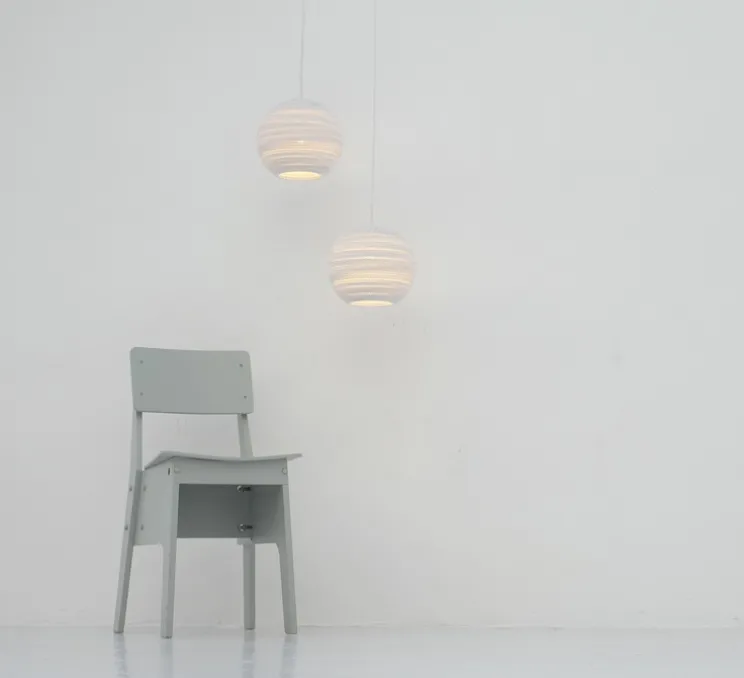 Suspension, Scraplights, Moon 10, blanc, Ø26cm, H22cm - Graypants