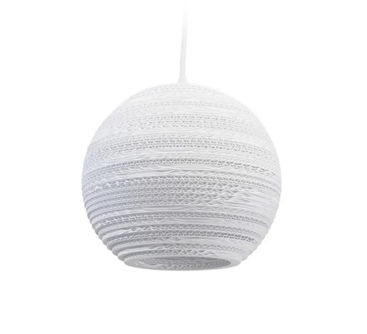 Suspension, Scraplights, Moon 10, blanc, Ø26cm, H22cm - Graypants