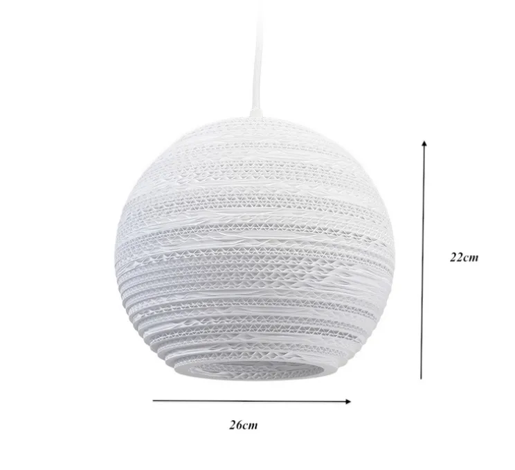 Suspension, Scraplights, Moon 10, blanc, Ø26cm, H22cm - Graypants