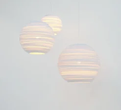 Suspension, Scraplights, Moon 18, blanc, Ø45cm, H40cm - Graypants