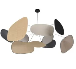 Suspension*Market Set Suspension, Screen 70's XL, , Ø110cm, H45cm - lin, noir