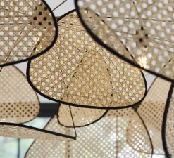 Suspension*Market Set Suspension, Screen XXL, , Ø150cm, H90cm - cannage naturel