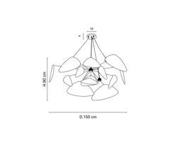 Suspension, Screen XXL, noir, Ø150cm, H90cm - Market Set