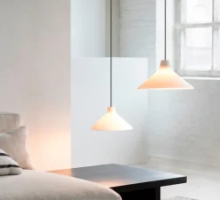 Suspension*Serax Suspension, Seam lamp M, , Ø25cm, H14cm - Noir et blanc