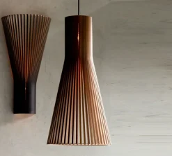 Suspension*Secto Design Suspension, Secto 4200, câble, , H60cm - noyer