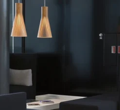 Suspension*Secto Design Suspension, Secto 4200, câble, , H60cm - noyer