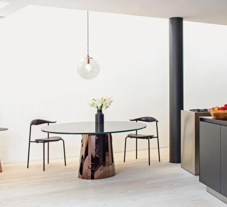 Suspension, Selene 30, transparent, cuivre , Ø30cm - Classicon