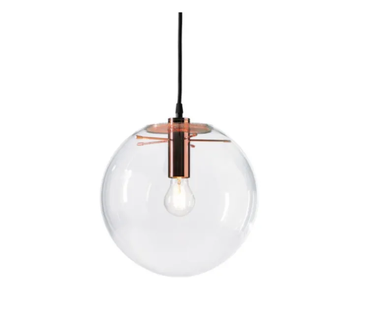 Suspension, Selene 30, transparent, cuivre , Ø30cm - Classicon