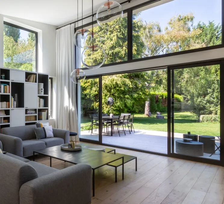 Suspension, Selene 45, transparent, cuivre , Ø45cm - Classicon