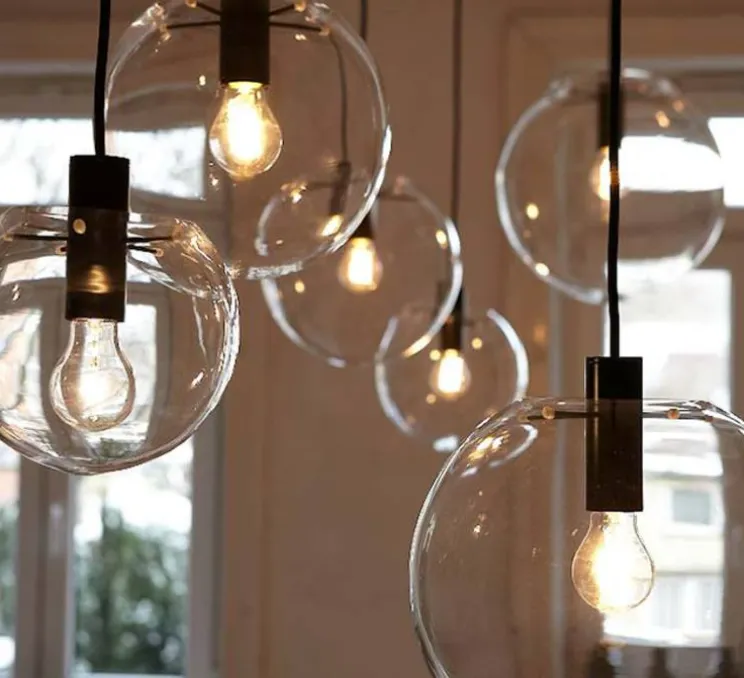 Suspension, Selene 25, transparent, noir, H25cm - Classicon