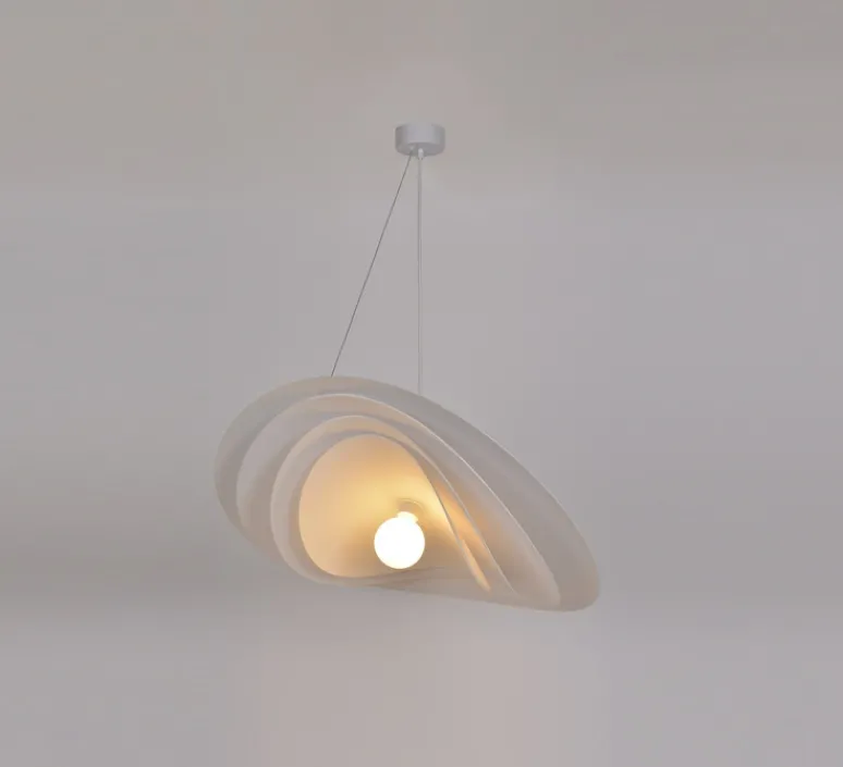 Suspension*Market Set Suspension, Selenitis D78, filin,, Ø78cm, H16cm - blanc