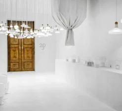 Suspension*Brokis Suspension, Shadows, , dimmable, Ø28cm, H12,3cm - blanc