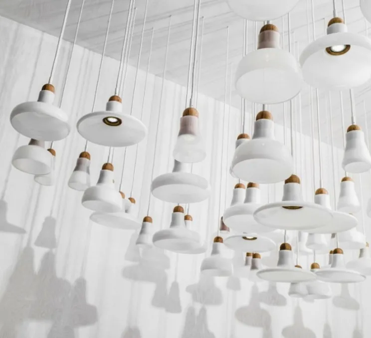 Suspension, Shadows, blanc, dimmable, Ø25cm, H15,9cm - Brokis