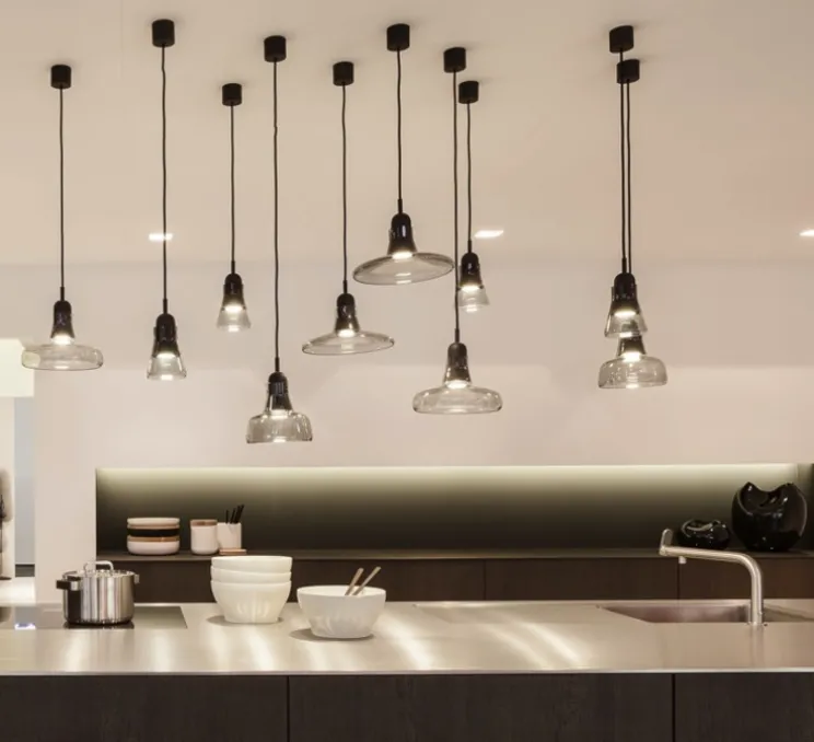 Suspension, Shadows, gris fumé, dimmable, H13,8cm, Ø10,8cm - Brokis