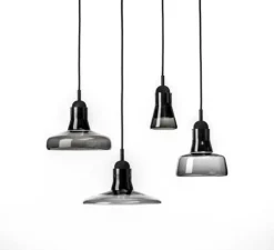 Suspension, Shadows, gris fumé, dimmable, H13,8cm, Ø10,8cm - Brokis