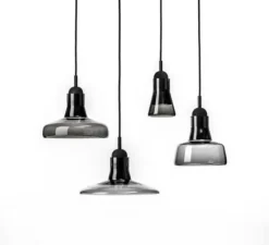 Suspension*Brokis Suspension, Shadows, ,dimmable, Ø18,6cm, H17cm - gris fumé