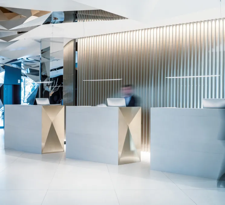 Suspension, Shanghai, blanc mat, LED, dim, 3000K, 619 lm, L125cm, H500cm - Davide Groppi