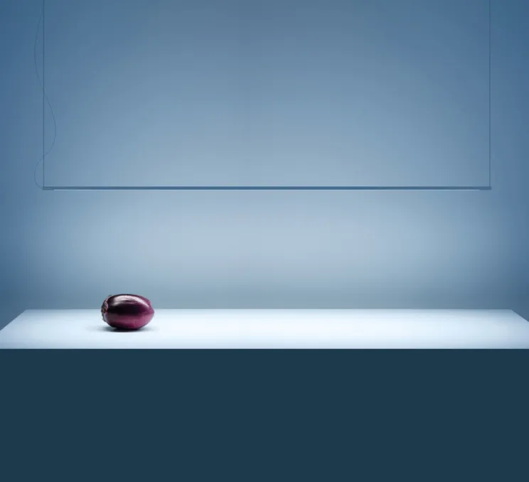 Suspension, Shanghai, blanc mat, LED, dim, 3000K, 619 lm, L125cm, H500cm - Davide Groppi